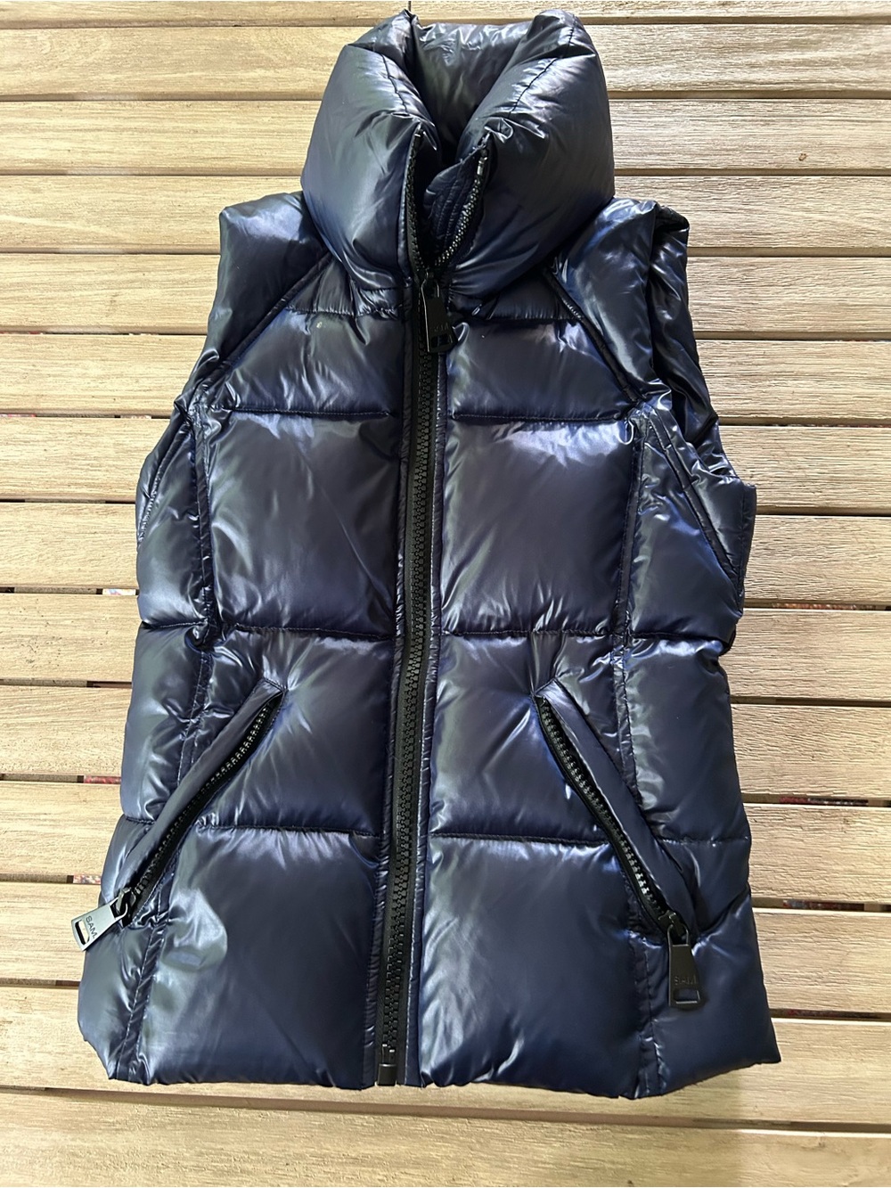 SAM. Women’s Navy Puffer Freedom Vest XS
